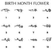 Fashionable Personalized Birthday Flower Ring