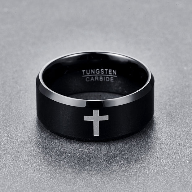 Non-fading Special-interest Design Ins Style Cross Ring