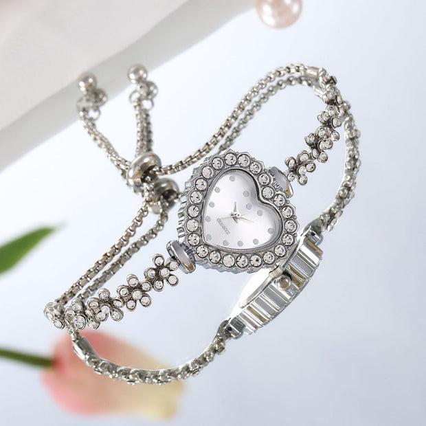 Flower Chain Diamond-embedded Love Women's Elegant All-match Watch