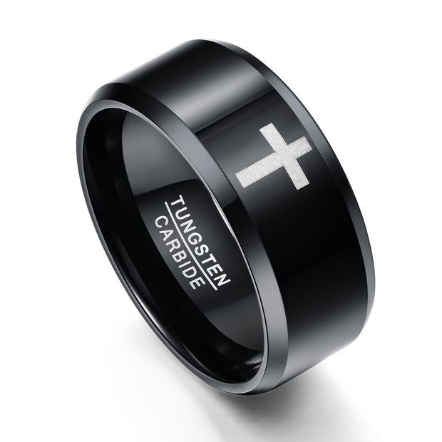 Non-fading Special-interest Design Ins Style Cross Ring