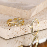 Japanese And Korean Retro Minimalist Butterfly Ring