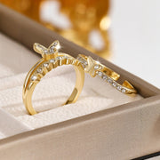 Japanese And Korean Retro Minimalist Butterfly Ring