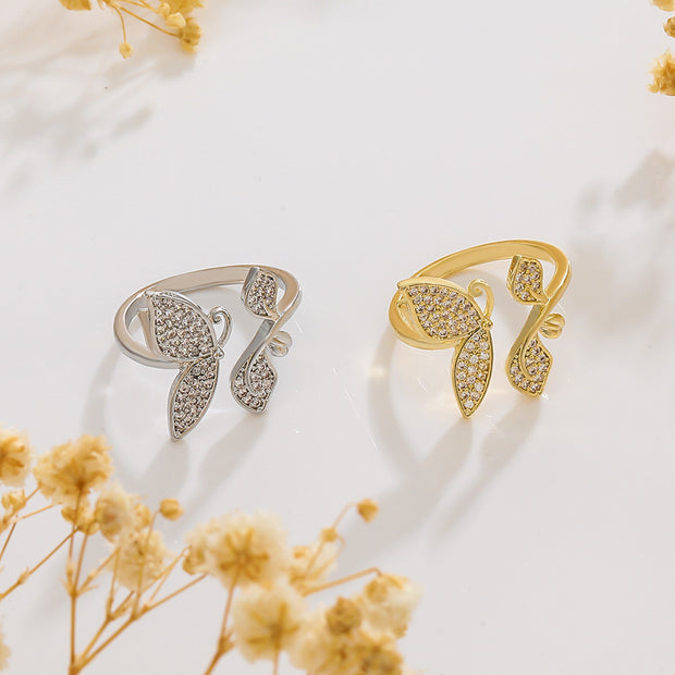 Ring Geometric Minority Diamond Light Luxury