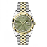 Women's Simple Elegant Solid Steel Belt Calendar Watch