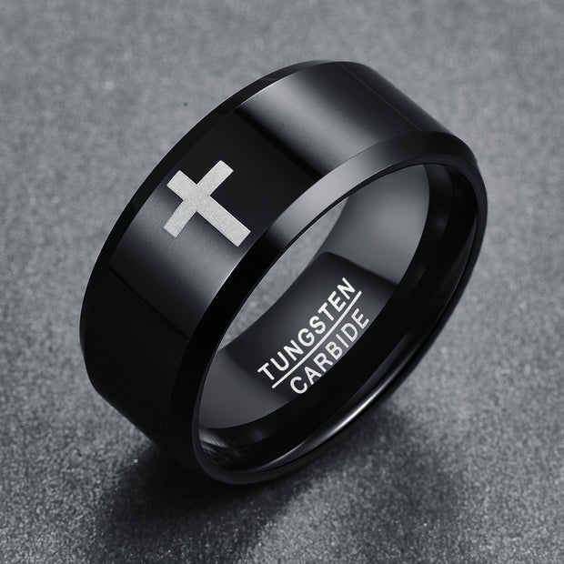 Non-fading Special-interest Design Ins Style Cross Ring