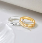 Fashionable Personalized Birthday Flower Ring